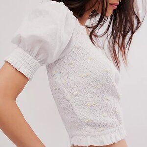 NWOT | Free People Cecelia Smocked Top, Size XS will fit a S